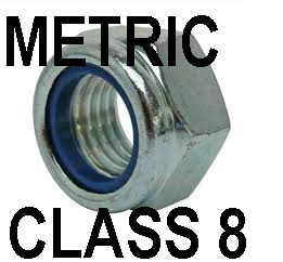 Metric Class 8 High Tensile Nylock Nuts